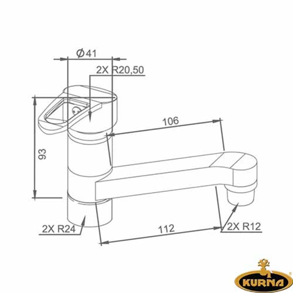 KURNA MİX DÖNERLİ LAVABO BATARYA AĞIR